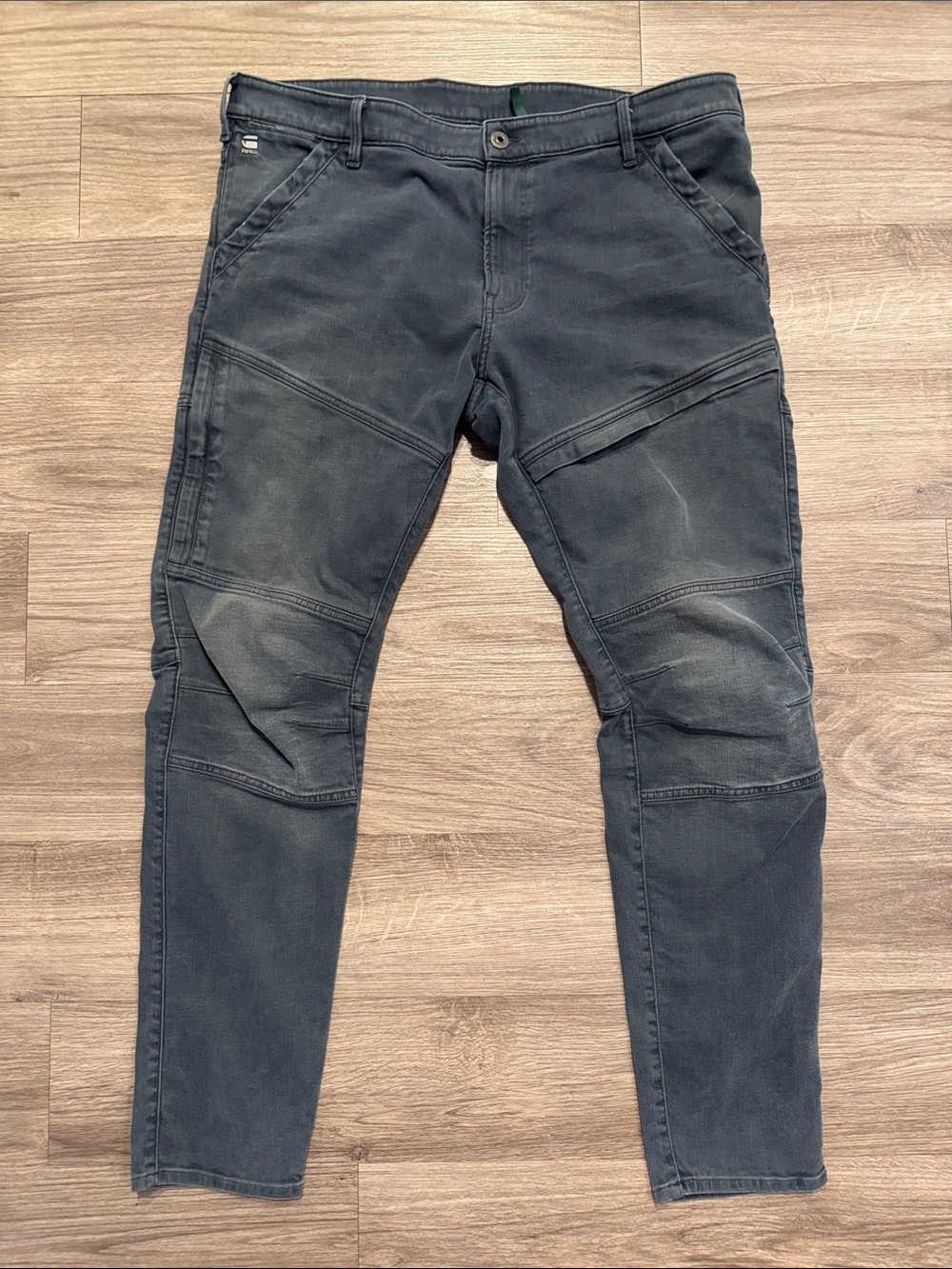 G-Star RAW Rackam 3D Skinny Moto Jeans Grey 40x34